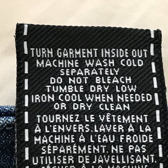 7 For All Mankind High Waist Ankle Skinny Jeans Women 25 Blue Mid Rise Raw Hem - Picture 13 of 14